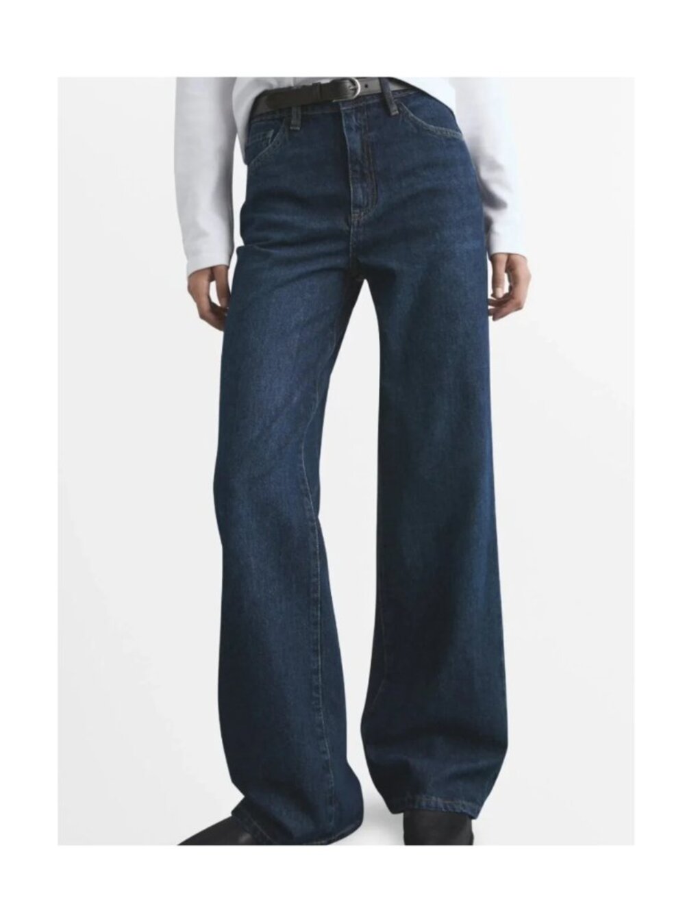 MNG Mango Danila High Waist Wide Leg Jeans size 6